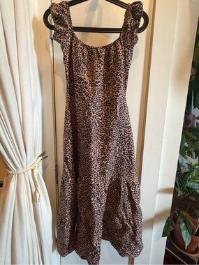 Reformation Leopard-Print Midi Dress